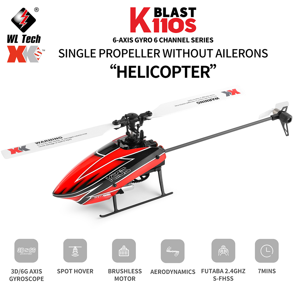 Wltoys XK K110S 6CH 3D 6G Syst - đánh giá và giá Rc Helicopter Gyro