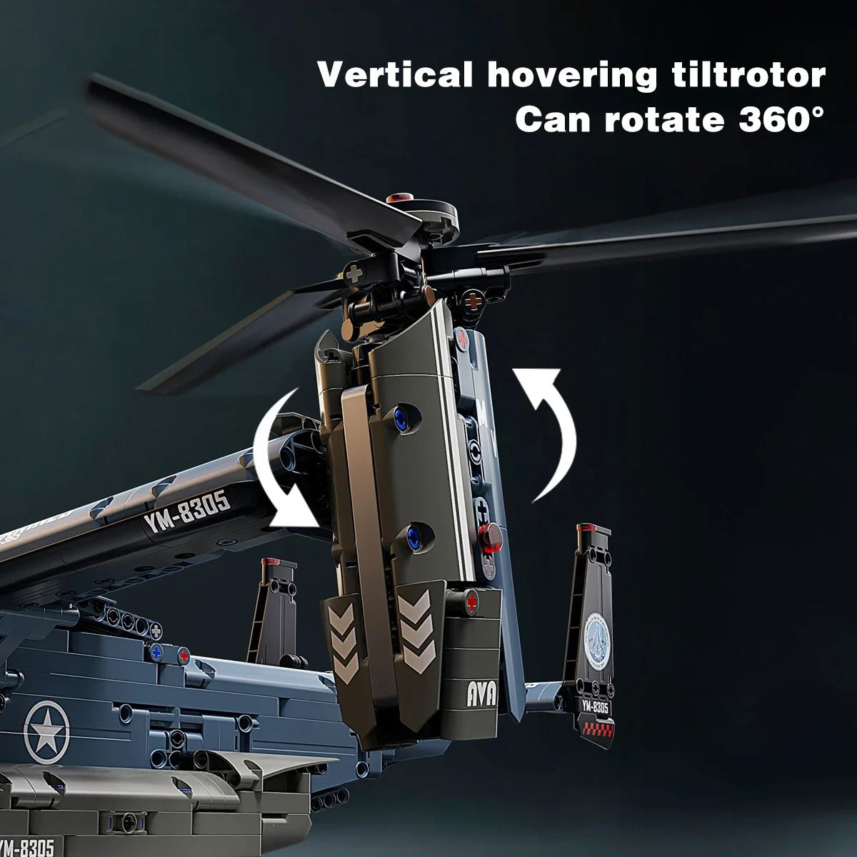 Military V-22 Osprey Tiltrotor - đánh giá và giá Jjrc Drone X12
